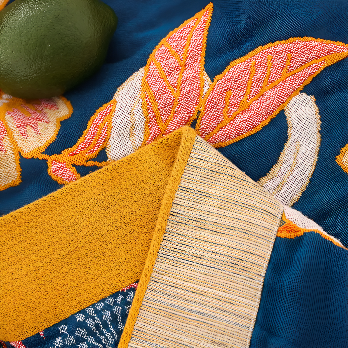 Cozy Reversible Botanical Throw Blanket