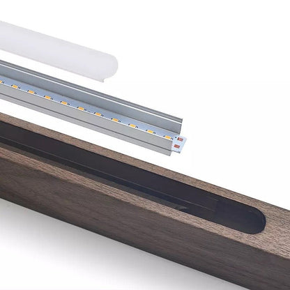 Adjustable Wood LED Bar Pendant for Dining Rooms