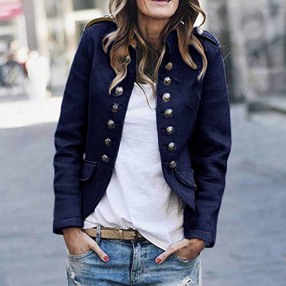 Women's Chic Stand-Up Collar Blazer
