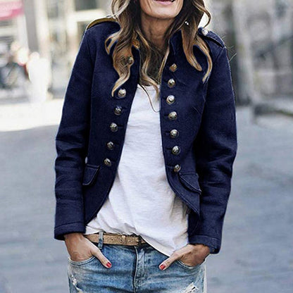Women's Chic Stand-Up Collar Blazer