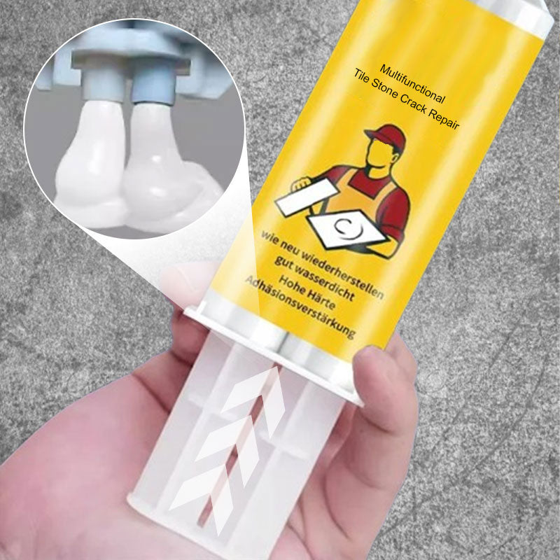 New Upgrade Tile & Stone Crack Repair Kit - Professional-Grade Filler for Sealing Gaps, Waterproof & Color-Matching Formula