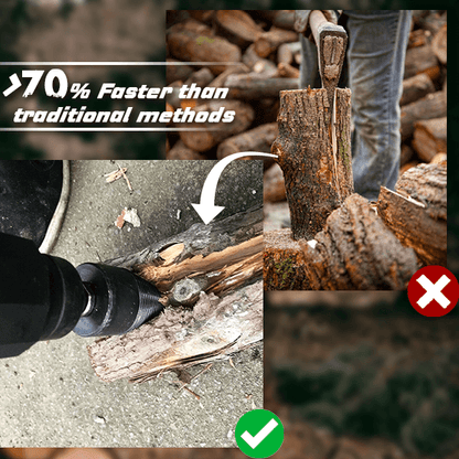 2026 HOT SALE50K+ SOLD!The Professional Upgrade for Firewood Prep. Durable Drill Set Makes Quick Work of Logs.