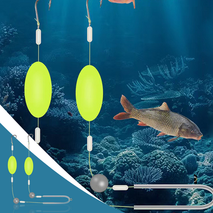 Upgraded Double-Hook Floating Bottom Rig – Anti-Tangle Design & Higher Hook-Up Success Rate