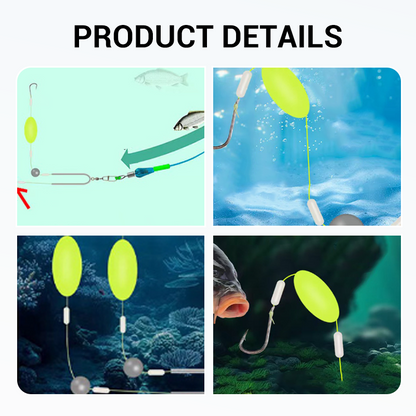 Upgraded Double-Hook Floating Bottom Rig – Anti-Tangle Design & Higher Hook-Up Success Rate