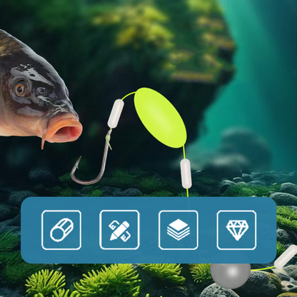 Upgraded Double-Hook Floating Bottom Rig – Anti-Tangle Design & Higher Hook-Up Success Rate