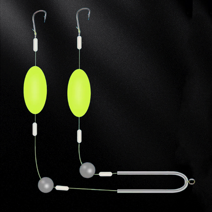 Upgraded Double-Hook Floating Bottom Rig – Anti-Tangle Design & Higher Hook-Up Success Rate