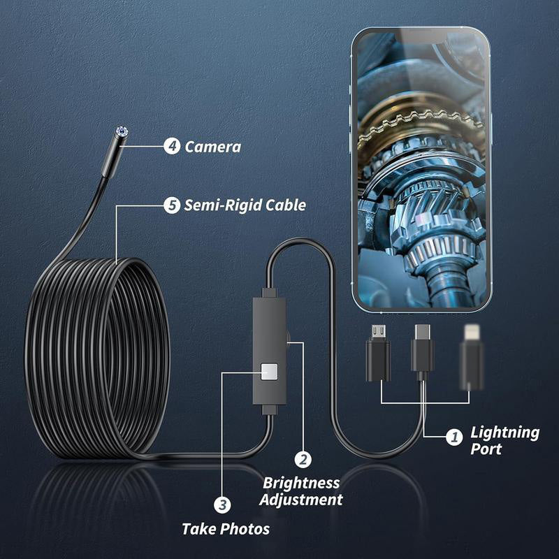 50% OFF Limited Time! Waterproof HD Endoscope Camera for Android & iPhone