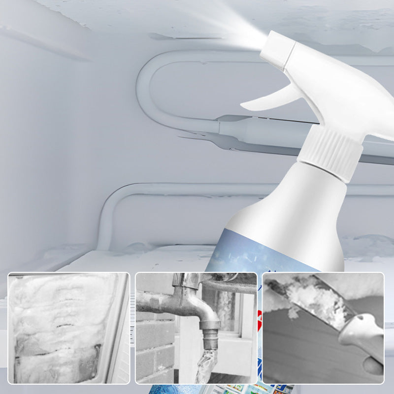 Freezer Ice Remover Spray – Rapid Defrost & Easy Cleaning Free Scraper Included