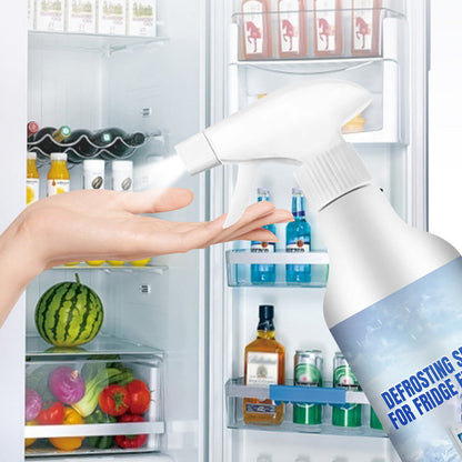 Freezer Ice Remover Spray – Rapid Defrost & Easy Cleaning Free Scraper Included
