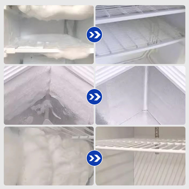 Freezer Ice Remover Spray – Rapid Defrost & Easy Cleaning Free Scraper Included