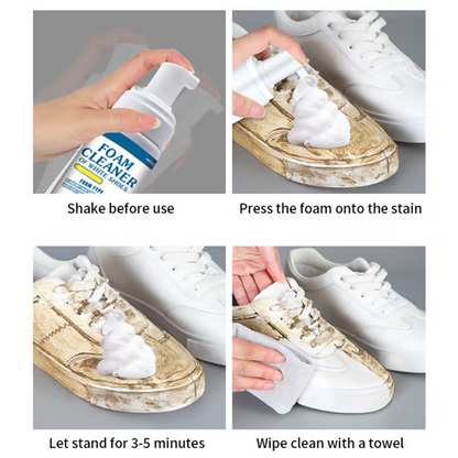 Buy 2 Get 1 FreeUniversal Portable No-Rinse Foam Cleaner for Shoes