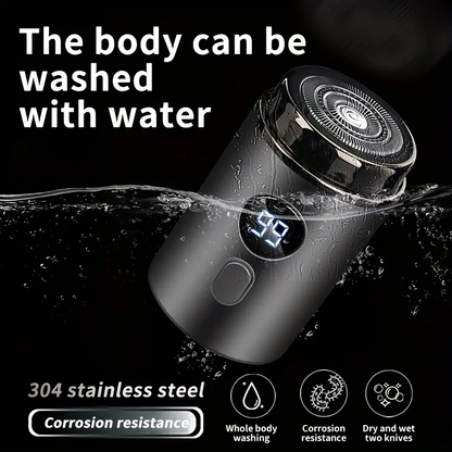 LAST DAY 57%OFFSmart Mini Electric Shaver – LED Display, Waterproof & Portable