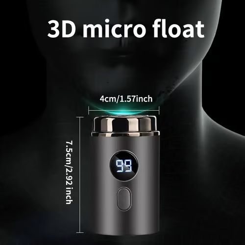 LAST DAY 57%OFFSmart Mini Electric Shaver – LED Display, Waterproof & Portable