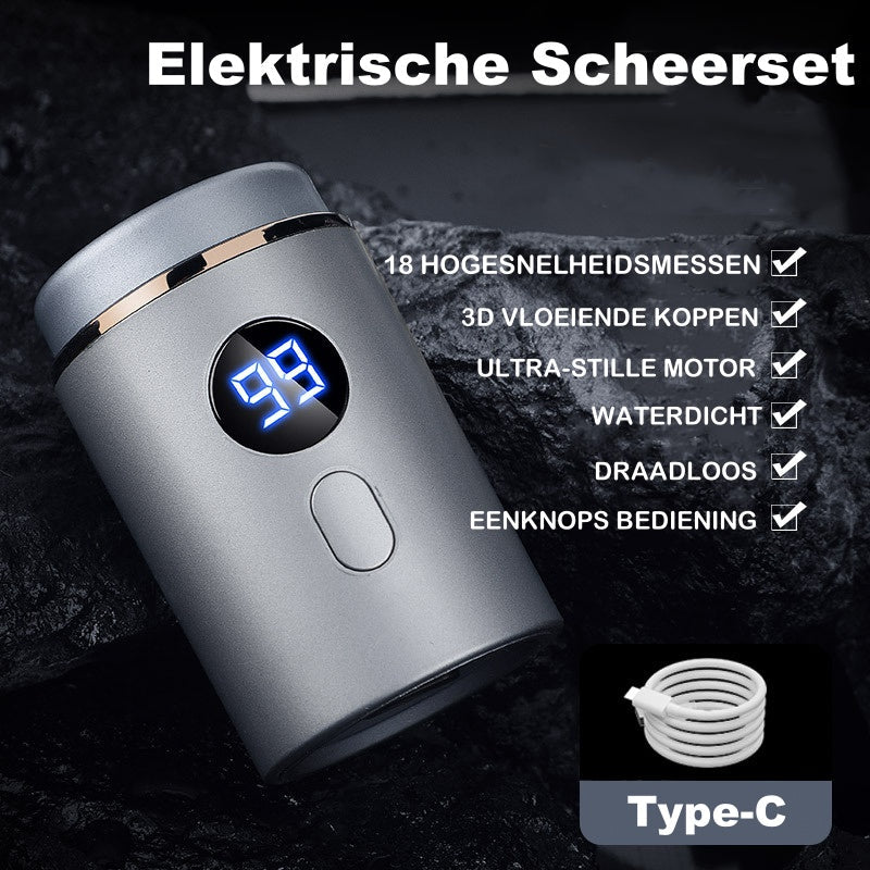 LAST DAY 57%OFFSmart Mini Electric Shaver – LED Display, Waterproof & Portable