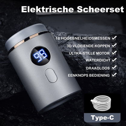 LAST DAY 57%OFFSmart Mini Electric Shaver – LED Display, Waterproof & Portable
