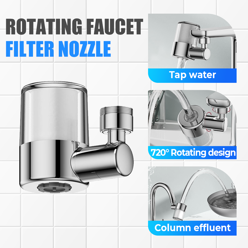 720° Rotating Faucet Filter Nozzle Set – Clean Water & Perfect Spray in One!
