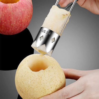 50K+ SOLD! Stainless Steel Fruit Corer Tool – Sharp, Durable & Easy Core Removal