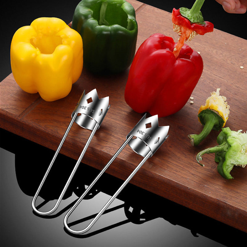50K+ SOLD! Stainless Steel Fruit Corer Tool – Sharp, Durable & Easy Core Removal