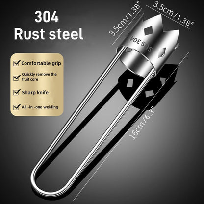 50K+ SOLD! Stainless Steel Fruit Corer Tool – Sharp, Durable & Easy Core Removal