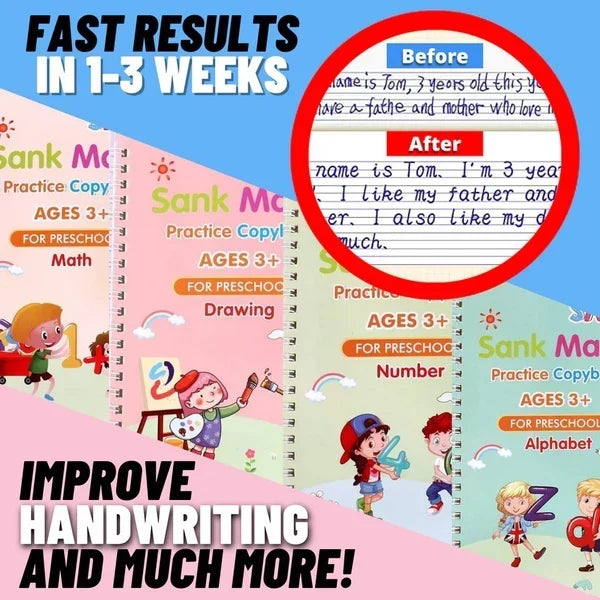 LIMITED SALE Magic Reusable Writing Workbook — Fun Learning for Kids