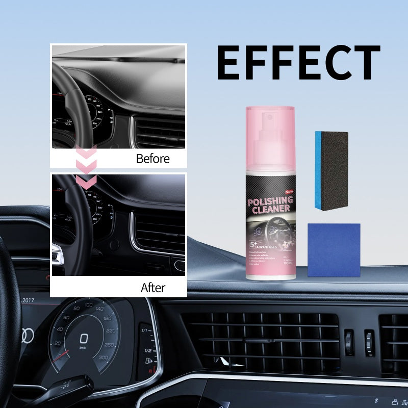 Car Interior Polish Cleaner – Deep Cleaning, Restores Shine & Non-Toxic Formula