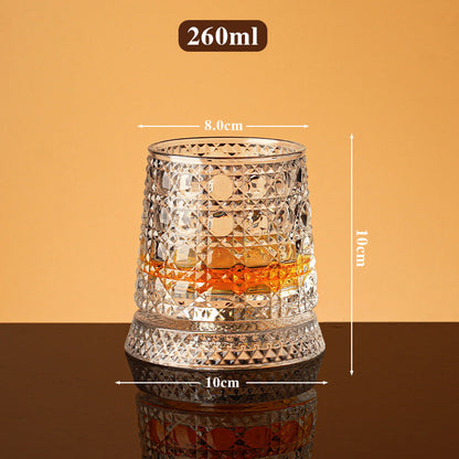 New Year Hot Sale 49% OFF360° Rotating Whiskey Glass Tumbler