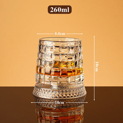 New Year Hot Sale 49% OFF360° Rotating Whiskey Glass Tumbler