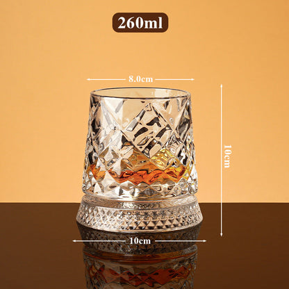 New Year Hot Sale 49% OFF360° Rotating Whiskey Glass Tumbler