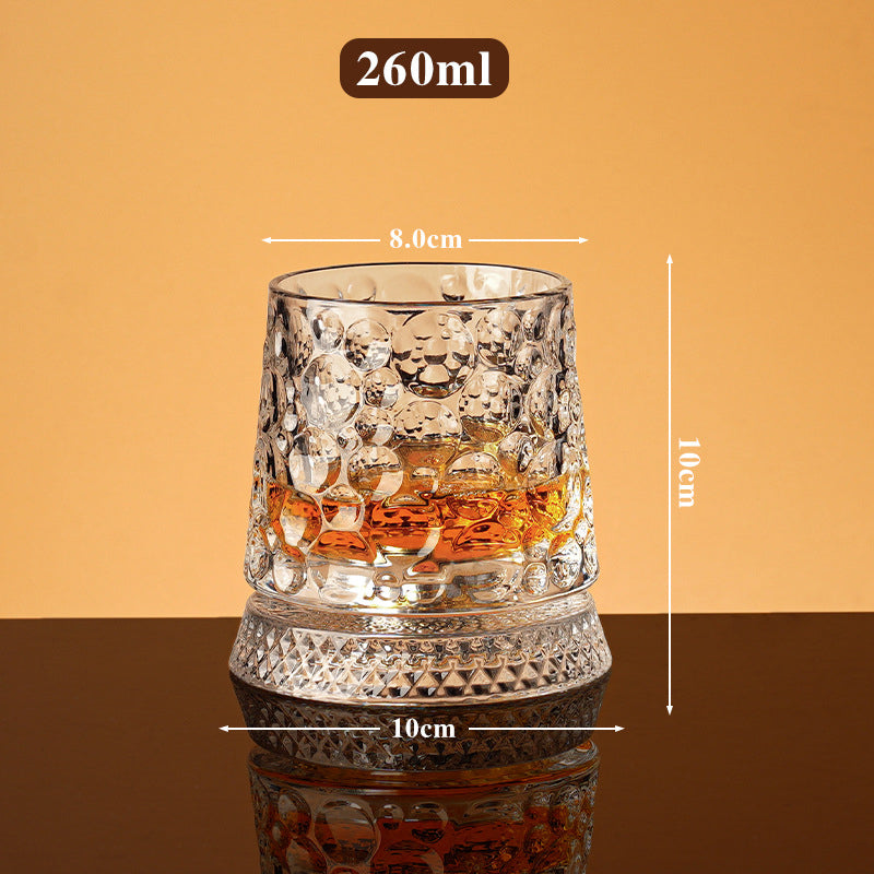 New Year Hot Sale 49% OFF360° Rotating Whiskey Glass Tumbler