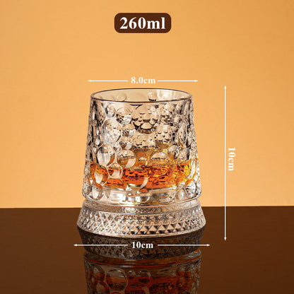 New Year Hot Sale 49% OFF360° Rotating Whiskey Glass Tumbler