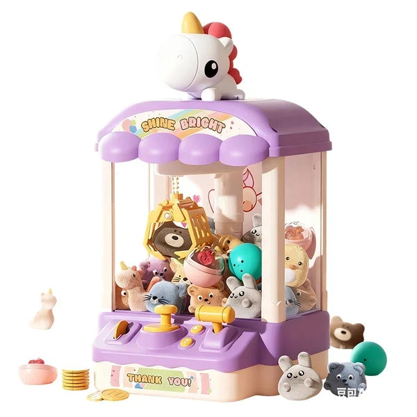 Kids Cute Animal Claw Machine with Dolls & Capsules | Fun for the Whole Family!