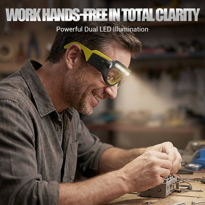 50 % OFF !!Rechargeable LED Glasses Headlamp