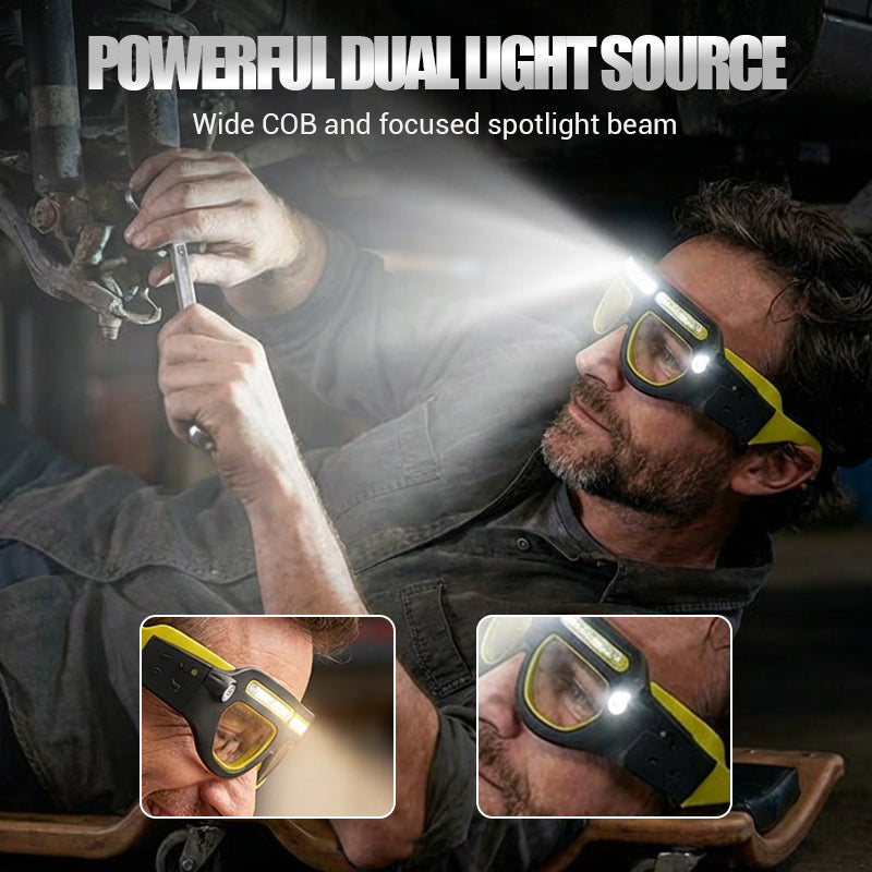 50 % OFF !!Rechargeable LED Glasses Headlamp