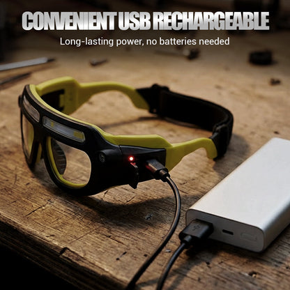50 % OFF !!Rechargeable LED Glasses Headlamp
