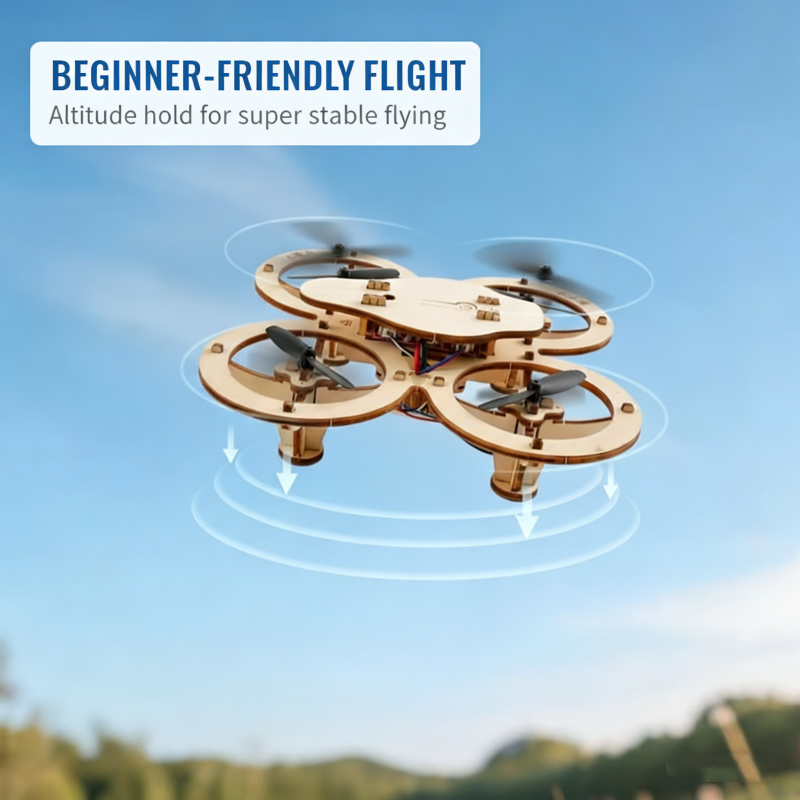 HOT SALE 50%OFF DIY Wooden Drone Building Kit