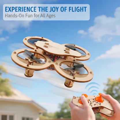 HOT SALE 50%OFF DIY Wooden Drone Building Kit