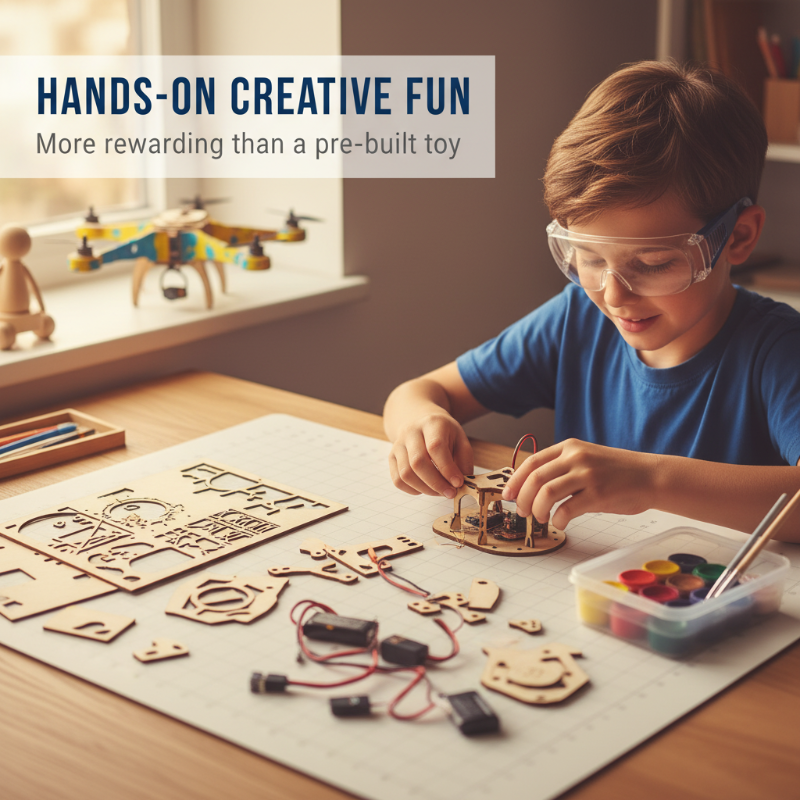 HOT SALE 50%OFF DIY Wooden Drone Building Kit