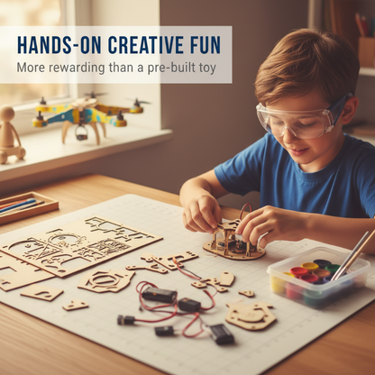 HOT SALE 50%OFF DIY Wooden Drone Building Kit