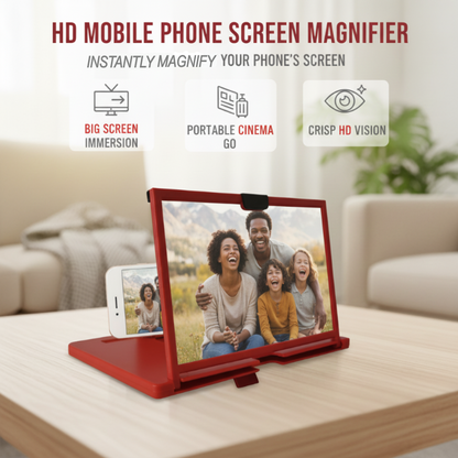 Ease Eye Strain, Make Screen “Bigger” | HD Phone Magnifier for Easier Viewing