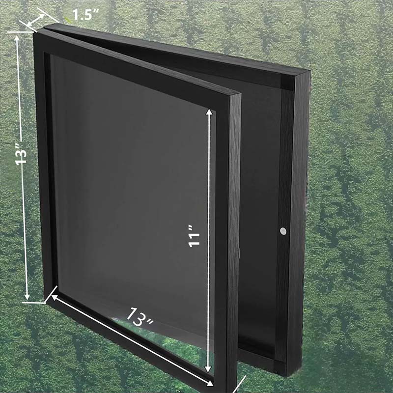 Wooden Memorial Jersey Display Frame (Magnetic Door) – Keep Your Sweat & Love In Perfect Condition!