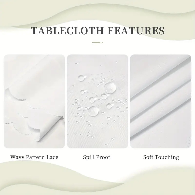 Limited-time 50% offElegant Waterproof Embossed Floral Tablecloth