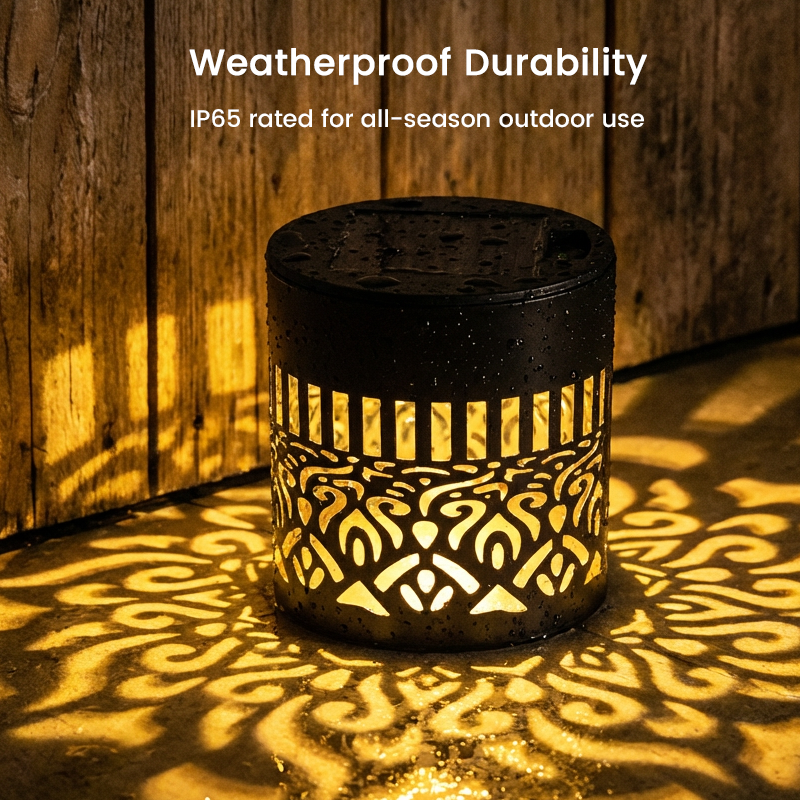 50% OFF NOW! Solar Mandala Light – Stunning Pattern Projection, 2-in-1 Floor & Wall Design & IP65 Waterproof Auto On/Off