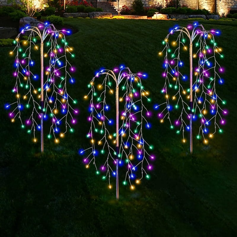 Solar Garden Lights Outdoor Decor – 120 LEDs, IP55 Waterproof, Easy Install
