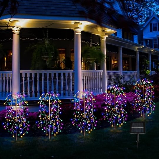 Solar Garden Lights Outdoor Decor – 120 LEDs, IP55 Waterproof, Easy Install