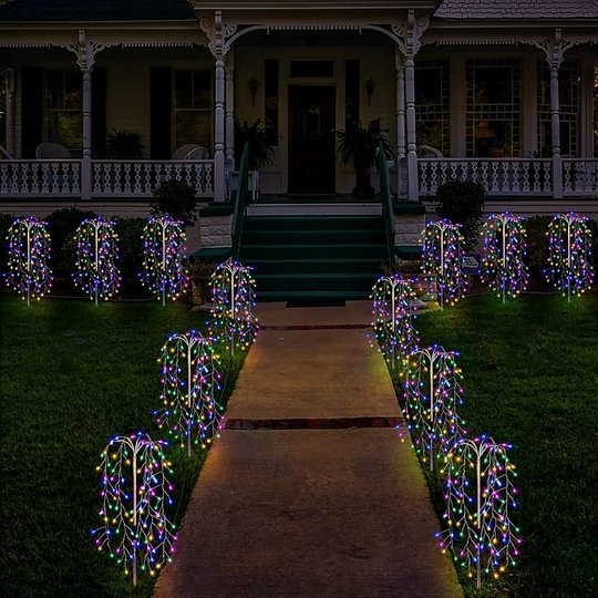 Solar Garden Lights Outdoor Decor – 120 LEDs, IP55 Waterproof, Easy Install
