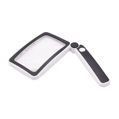 Hot Sale! Folding Handheld Magnifying Glass with LED Light for Easy Reading