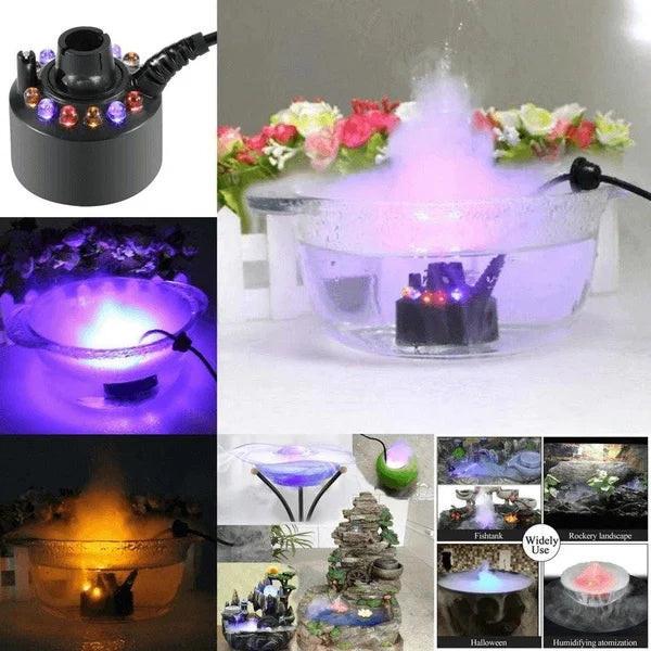 2026 Sale — Over 15,400 Sold! 12 LED light Ultrasonic Mist Maker Fogger