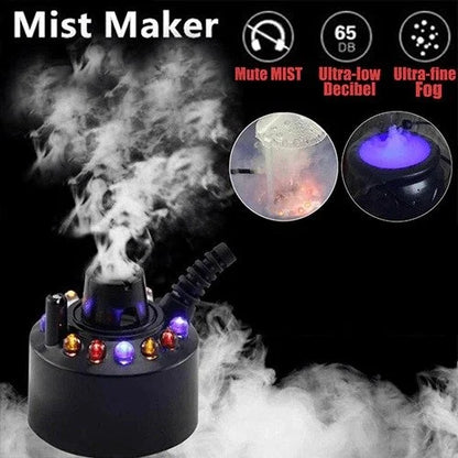 2026 Sale — Over 15,400 Sold! 12 LED light Ultrasonic Mist Maker Fogger