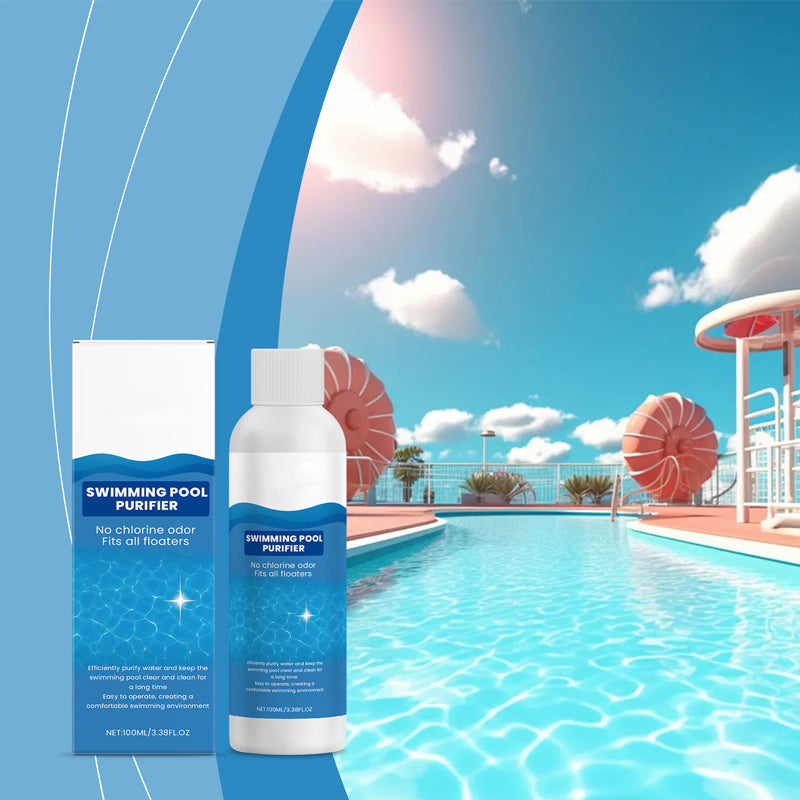 Summer Sale 50% off!Swimming Pool Purifying Liquid – Crystal Clear Water, Zero Hassle!