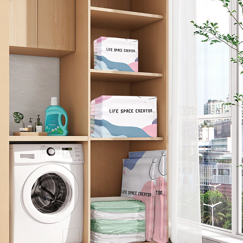 50% OFF No-Pump Large Vacuum Storage Bags – Save Space Keep Clothes Neatly Organized